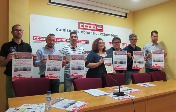 CCOO pedirá la Medalla de Extremadura para los bomberos del Plan Infoex en reconocimiento a su trabajo