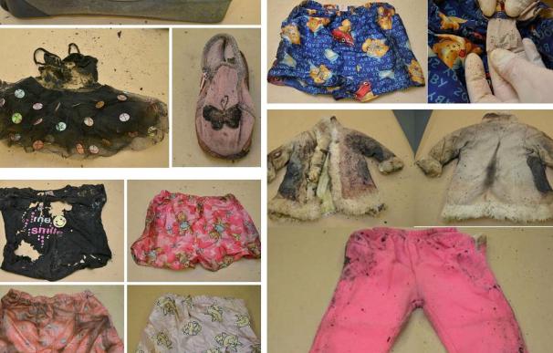 Restos de la ropa de una niña en Australia