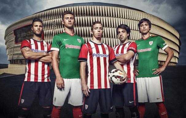El Athletic lucirá un diseño clásico en sus nuevas equipaciones para la temporada 2014-15