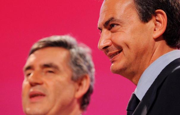 Zapatero analizará hoy con Brown las perspectivas de la economía europea