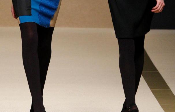 Dos modelos que han participado en la Cibeles Madrid Fashion Week.