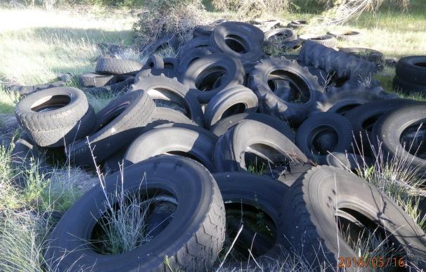 Ecologistas en Acción advierte de la existencia de un cementerio de neumáticos junto a la ciudad de Cuenca