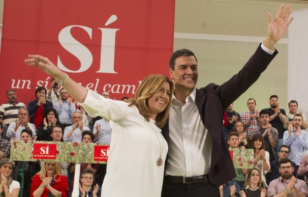 Susana Díaz insiste en que Sánchez tiene que ganar para ser presidente y dice que su principal apoyo es Andalucía