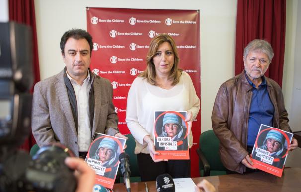 Susana Díaz exige al Gobierno que cumpla con el acuerdo de acogida de refugiados y de ayuda humanitaria en Siria