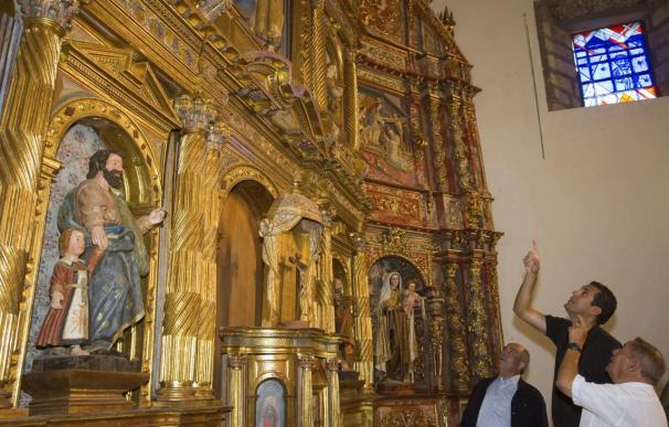 Restauran los retablos de los siglos XVII y XVIII en Asturianos (Zamora)