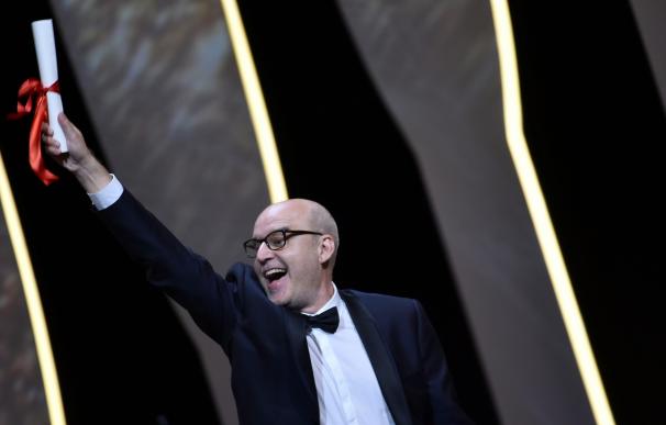El español Juanjo Giménez, Palma de Oro al mejor cortometraje en Cannes. AFP