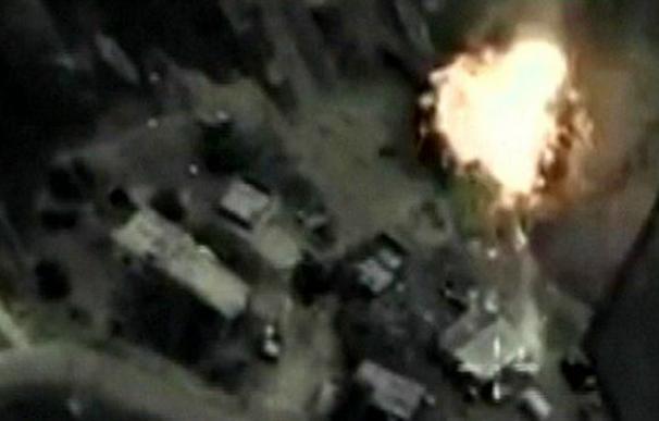 El gobierno ruso proporciona imágenes captadas desde sus aviones en los ataques a Siria