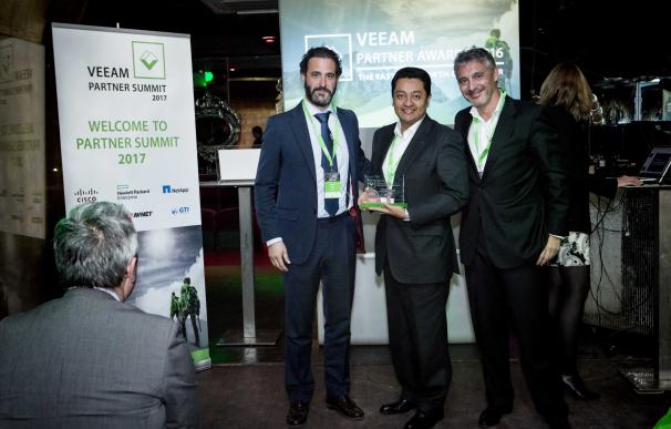 Grupo Econocom recibe el premio al 'partner' con mayor crecimiento de 2016 otorgado por el fabricante Veeam Software