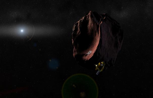 Recreación del objeto 2014 MU69 con el que se encontrará la nave New Horizons el 1 de enero de 2019. (NASA)