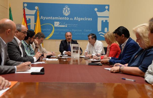 La Junta de Portavoces de Algeciras trata el avance de la obra del colector de Cuesta del Rayo y el caso Acuamed