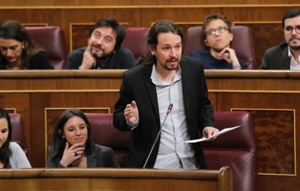 Pablo Iglesias defiende las formas de los diputados de Podemos y denuncia la "agresividad" y el "matonismo" del PP