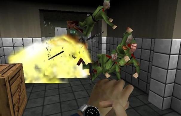 Imagen de GoldenEye, juego de Rare aparecido en Nintendo 64 y cuya violencia se recortó para contentar a Nintendo. (Rare)