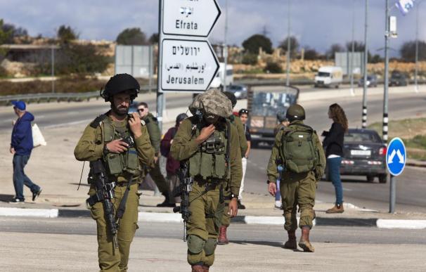 Un punto de control del ejército israelí