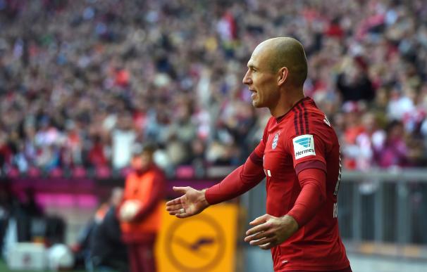 Robben volvió a la titularidad con gol. / AFP