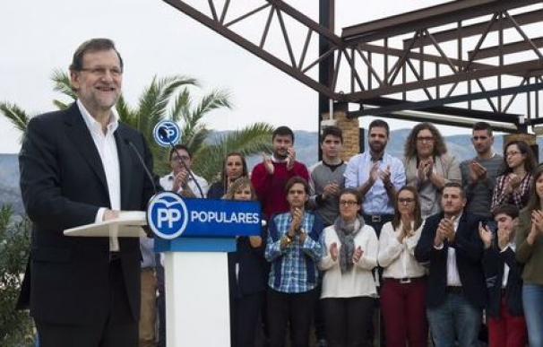 Rajoy, este sábado, en Finestrat (Alicante).