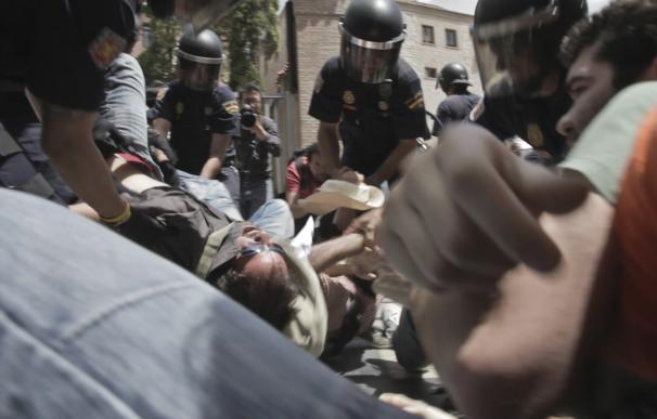 VÍDEO | El desalojo violento de la Policía en el ayuntamiento de Madrid, desde dentro