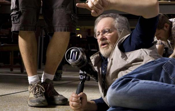 Steven Spielberg, durante el rodaje de una de sus películas