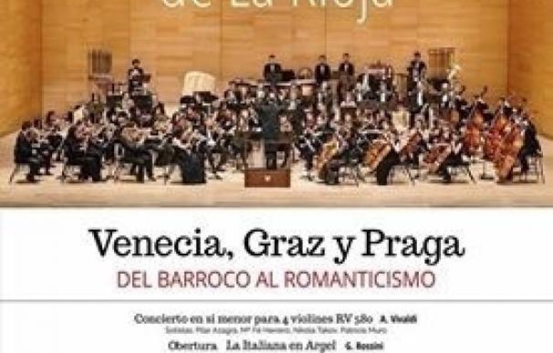 La Orquesta Sinfónica de La Rioja ofrecerá el sábado 1 de abril en Riojaforum un programa sobre Venecia, Graz y Praga
