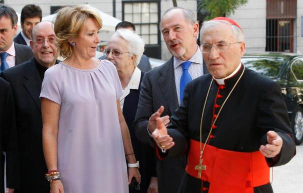 Aguirre, Rato y Rouco inauguran la rehabilitada Capilla del Obispo