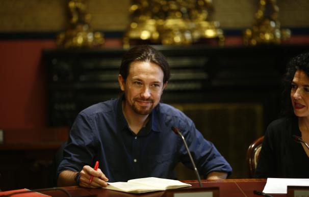 el secretario general de Podemos, Pablo Iglesias