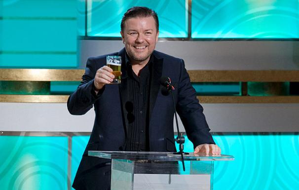 El presentador, Ricky Gervais