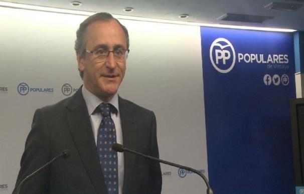 Alfonso Alonso, proclamado presidente del PP vasco con el 94,96% de los votos
