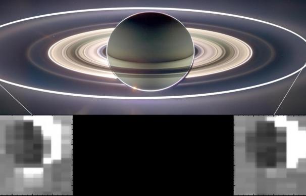 La furia en los géiseres de Encelado aumenta al alejarse de Saturno