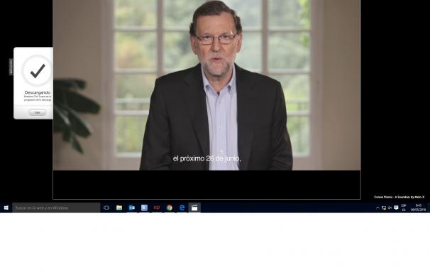 Rajoy lanza la precampaña con un vídeo en el que apuesta por la "concordia" frente a la "alternativa extremista"