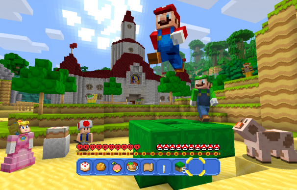 Super Mario se fusionará con el universo Minecraft en Wii U