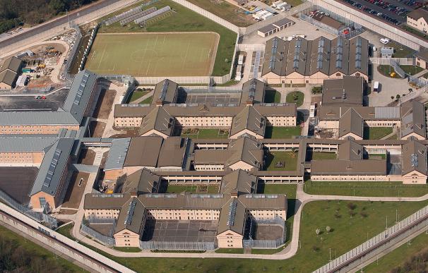 Prisión de Highdown cerca de Banstead (Inglaterra). El debate sobre la utilidad real de los períodos cortos en prisión ha surgido en Reino Unido.