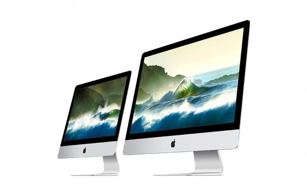 Los iMac de 21,5 y 27 pulgadas cuentan ahora con pantallas 4K y 5K. (Apple)