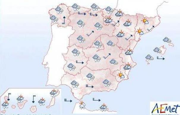 Vientos muy fuertes en el Cantábrico, Cataluña, Levante y Andalucía