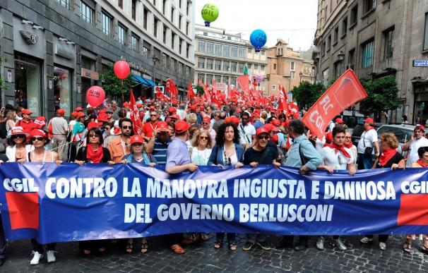 Huelga desigual en Italia contra el plan anticrisis del Gobierno de Berlusconi