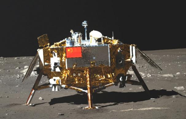Imagen de la sonda Chang'e 3, que se posó sobre la Luna en diciembre de 2013. (CNSA)