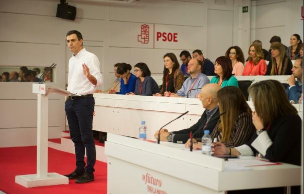 Sánchez, en su intervención en el Comité federal del PSOE.