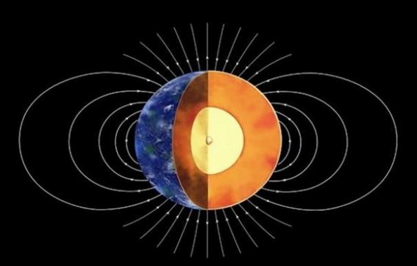 Representación del núcleo interno de la Tierra. (Kay Lancaster)