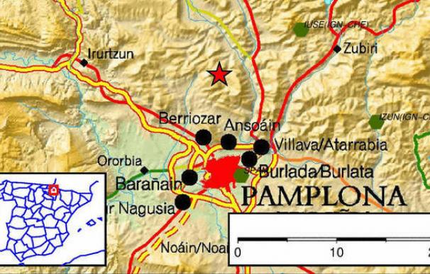 Mapa localizador del epicentro del temblor.