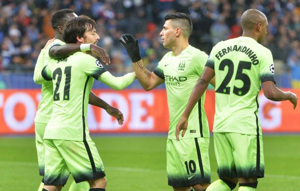 David Silva anotó el segundo tanto del Manchester City. / AFP