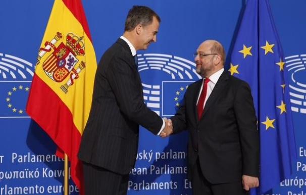 Felipe VI garantiza en la Eurocámara una España "unida y orgullosa de su diversidad"