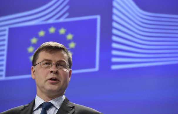 El vicepresidente de la Comisión Europea para el Euro, Valdis Dombrovskis