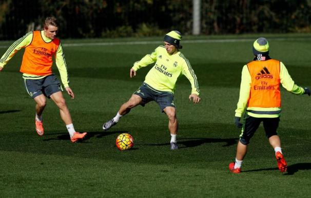 Marcelo, Pepe y Bale siguen al margen del grupo / realmadrid.com.