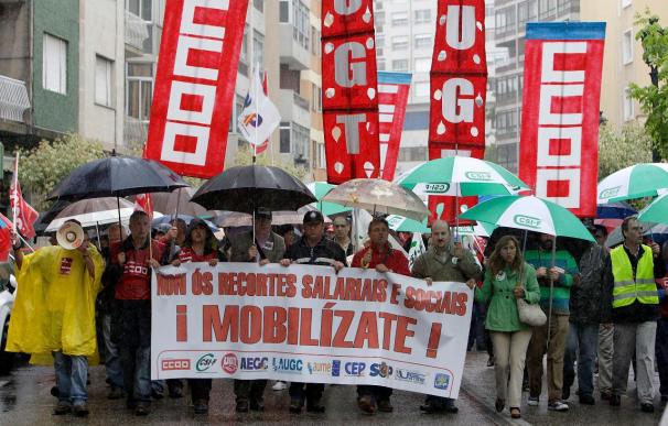 La Xunta cifra el seguimiento de huelga en un 10,54% y los sindicatos en más del 50 por ciento