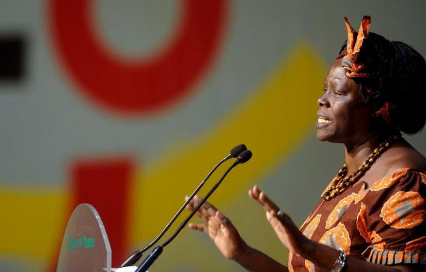 Wangari Maathai pide al mundo que ayude a África a impulsar el buen gobierno