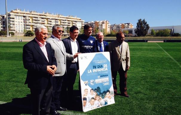 Diputación y el Málaga C.F. llevarán a los niños de la provincia a La Rosaleda en el Día de la Infancia