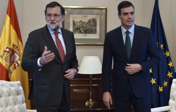 Mariano Rajoy y Pedro Sánchez, en su encuentro el pasado viernes.