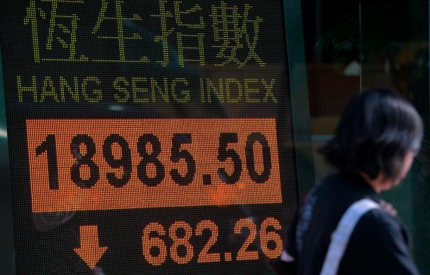 Desplome del Hang Seng, que baja a los 18.985,50 puntos