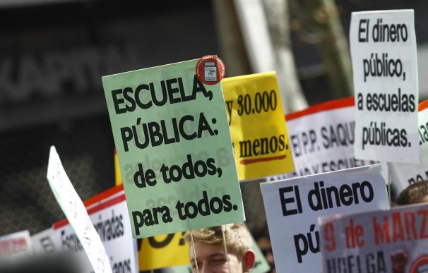 Educación cifra por debajo del 10% el seguimiento de la huelga por los docentes en centros públicos y concertados