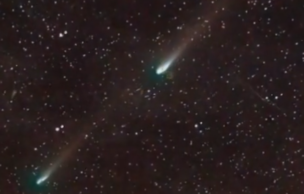 Cometas gemelos se aproximan a la Tierra (Youtube)