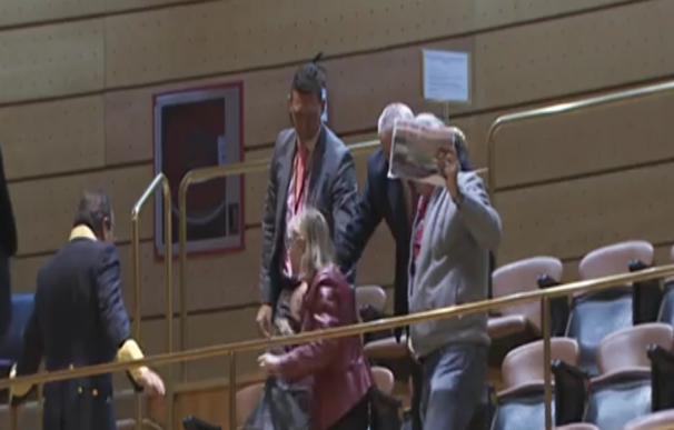 Dos víctimas del accidente de Angrois reclaman en el Senado responsabilidades al ministro de Fomento