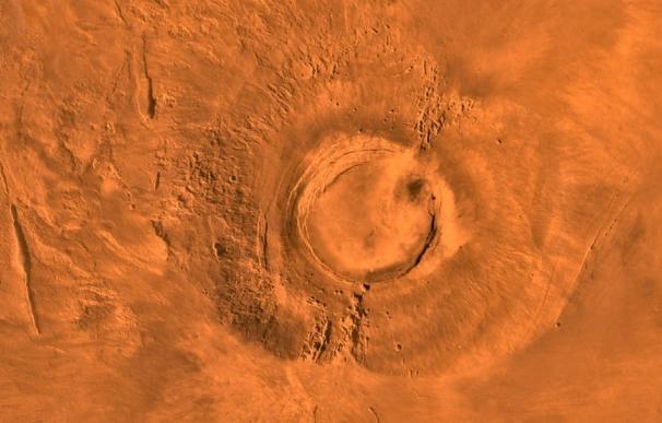 Un volcán de Marte era activo cuando en la Tierra había dinosaurios